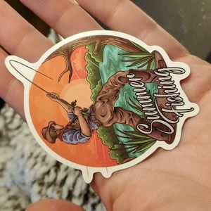 Summer Fishing Sticker